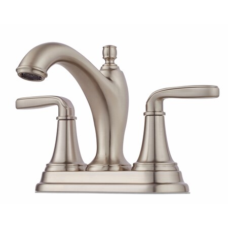 Pfister Pfister Northcott Two Handle Centerset Lavatory Faucet Brushed Nickel LG48-MG0K